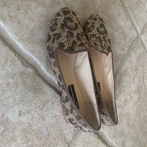 INC leopard flat ladies shoes size 6 M